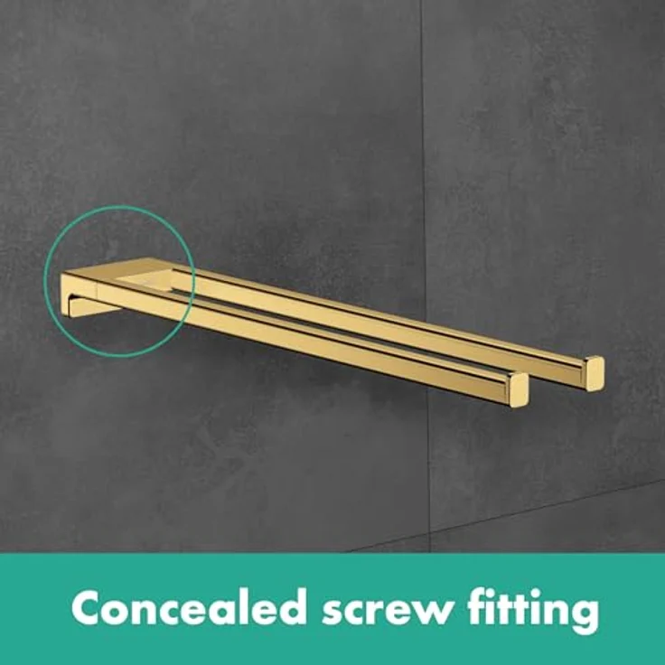 hansgrohe Brausethermostat, Metall Wandmontage, 445 mm Länge – Bild 2