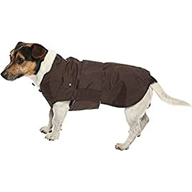 Croci Montreal - Hundemantel, Wintermantel, wasserdichte Jacke, Größe 45 cm, braun – Bild 1