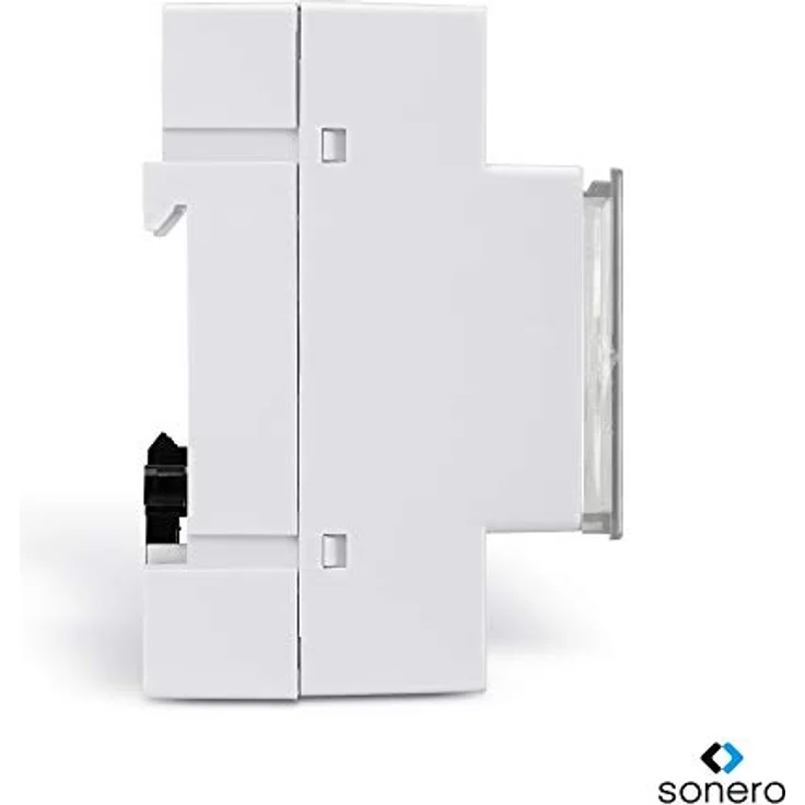 sonero Digitale Zeitschaltuhr für Hutschienen/Schalttafel Einbau, 3600W, LCD-Display, 10 Schaltprogramme (Wochen-, Tages- und Minutenprogramm), 12/24h Timer, IP20, weiß – Bild 7