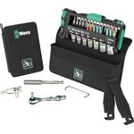 Wera Bicycle Set 3A 2025 05004188001, Fahrradwerkzeug-Set mit Ratsche, Bits und Kettenwerkzeug, inklusive Soft-Tasche