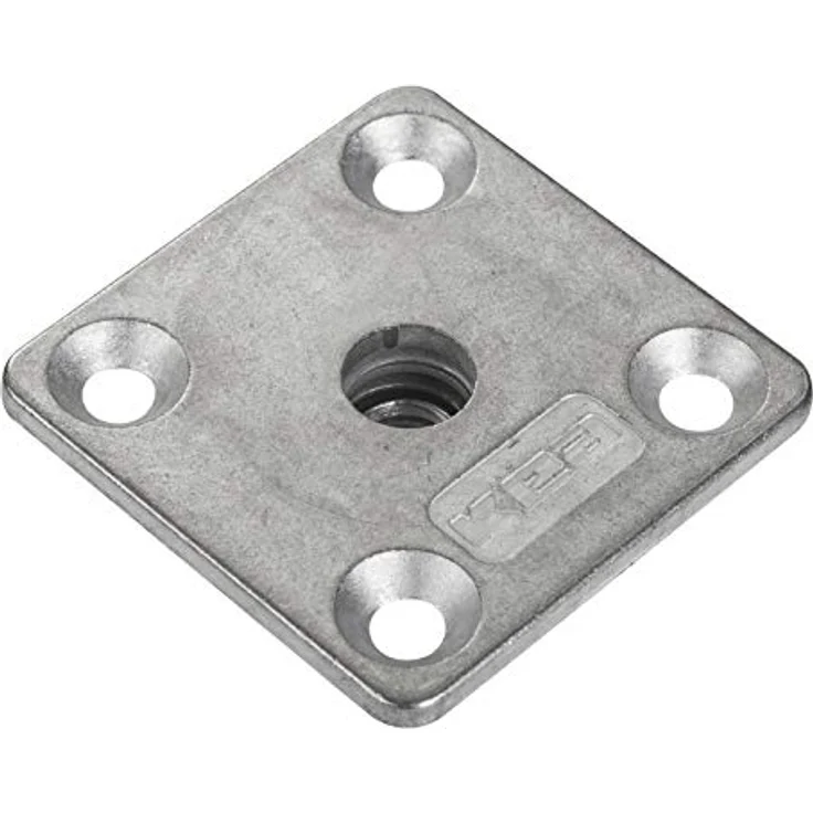 Tischbeinverbinder KEA eckig 47,5 x 47,5 mm für M10 Gewindeschraube Tischbeschlag Möbelfuß-Befestigungsplatte von SO-TECH® – Bild 3