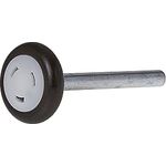 Hörmann Laufrolle (unten mit 110 mm Achse, Beschlag Z/BZ, Nutzlänge ab Rolle bis Ende 95mm, für eine reibungsarme Bewegung) 3047259, Schwarz