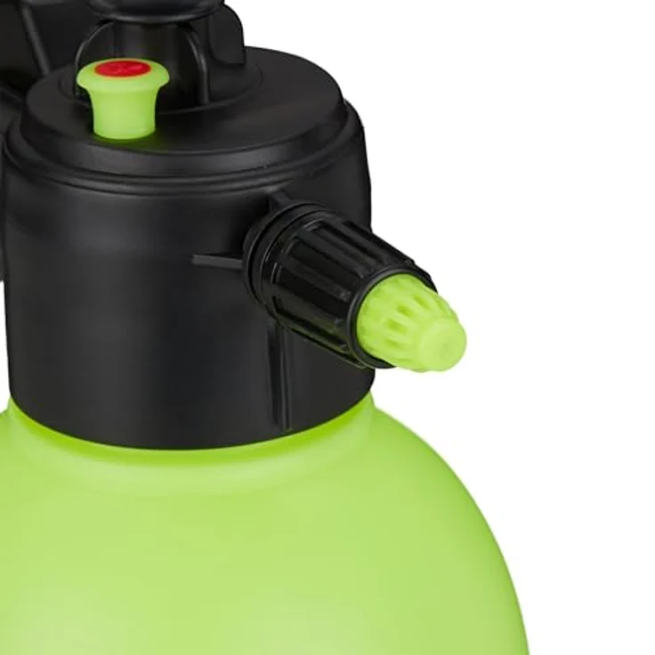 relaxdays Drucksprühgerät 4er Set, 2 Liter Pumpspröcher in Grün mit verstellbarer Düse und Sicherheitsventil – Bild 8