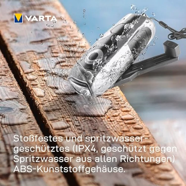 Varta Taschenlampe mm LED Dynamo Light mit Handkurbel Flashlight Handlampe Leuchte (mit Kurbel 100% batterieunabhängig geeignet für Auto, Garage, Notfall, Stromausfall, Camping, Outdoor) – Bild 9