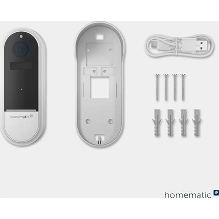 Homematic IP HmIP-CODB Video-Türsprechanlage WLAN, 3 Megapixel Kamera, Weiß, intelligente Bewegungserkennung – Bild 7