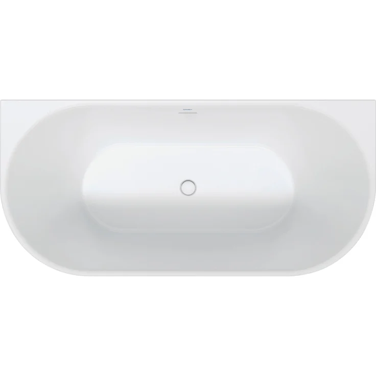 Duravit DuraSenja Badewanne (170 cm, 80 cm) mit Rückenschrägen und Push-Open Ablaufventil