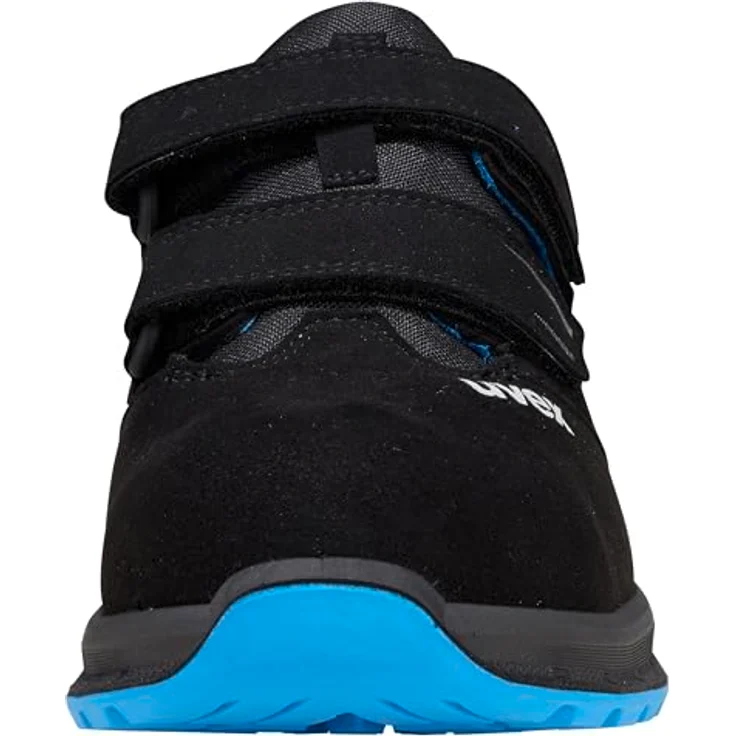 Uvex uvex 2 trend Sandale S1P Arbeitsschuh, sportlich mit Stahlkappe und Stahlzwischensohle, schwarz, blau – Bild 4