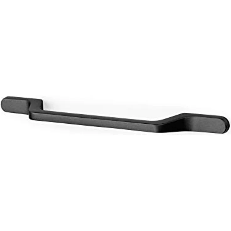 Emuca Möbelgriff, Aluminium, Dunkelgrau, Achsabstände 160mm, Länge 225mm, 25 Stück – Bild 3