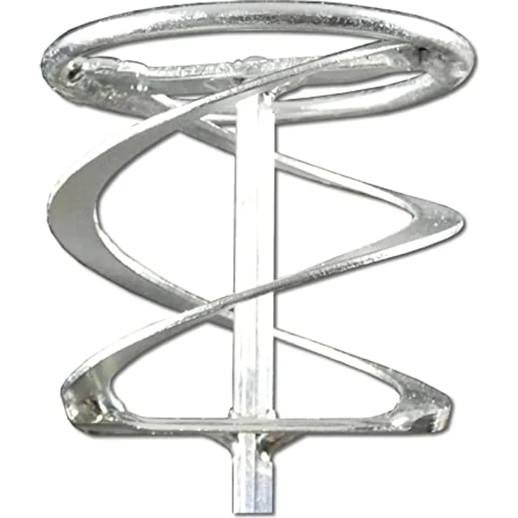 DEWEPRO Wendelrührer - Wendel-Rührstab mit Ring und 6-Kant-Aufnahme für Bohrmaschine/Akku-Schrauber - Doppel-Spiralform - ø: 95mm / l = 400mm - Mörtelrührer - Kleberrührer - Mörtelmischer - Rührquirl – Bild 3