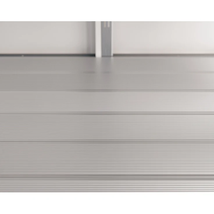 Hörmann Ecostar Aluminium Fußboden für Euroline ESD 2 Gerätehäuser, silber, 166 x 166 cm, modular und leicht verlegbar