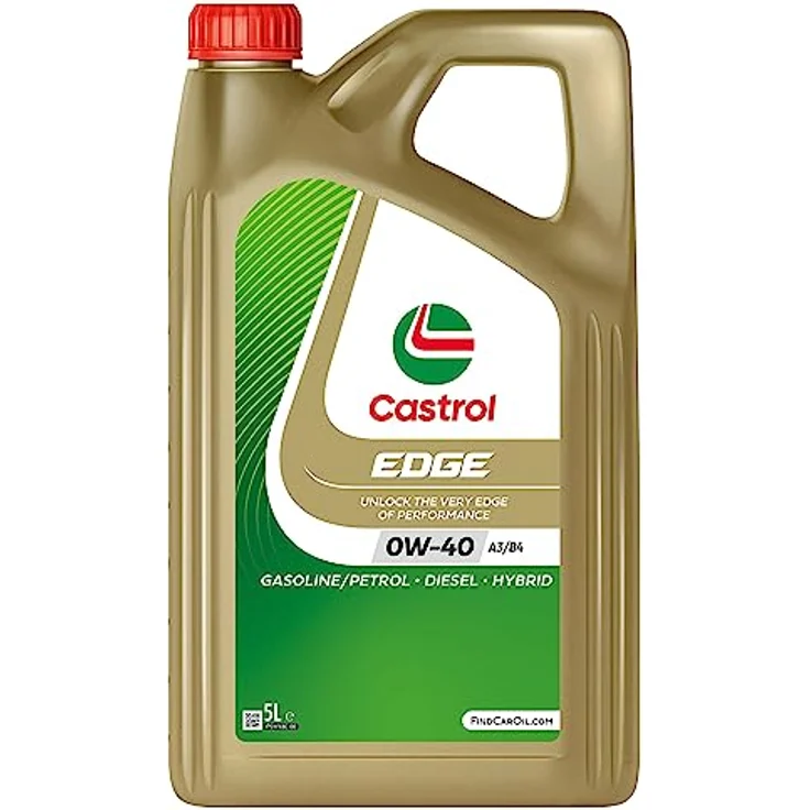 Castrol Edge Motoröl, 0W-40, 5.000 ml, mit Fluid Strength Technology™ für maximalen Verschleißschutz und Kraftstoffeinsparpotential – Bild 1