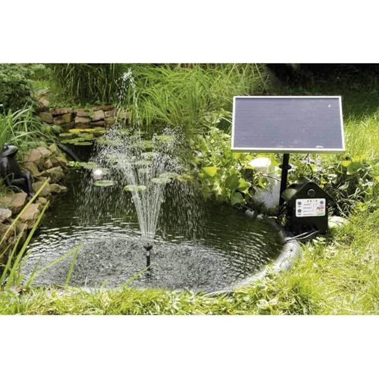 T.I.P. Solar Teichpumpe SPS 250/6, LED Beleuchtung, 3 W, bis 250 l/h Fördermenge für Gartenteich oder Springbrunnen – Bild 3