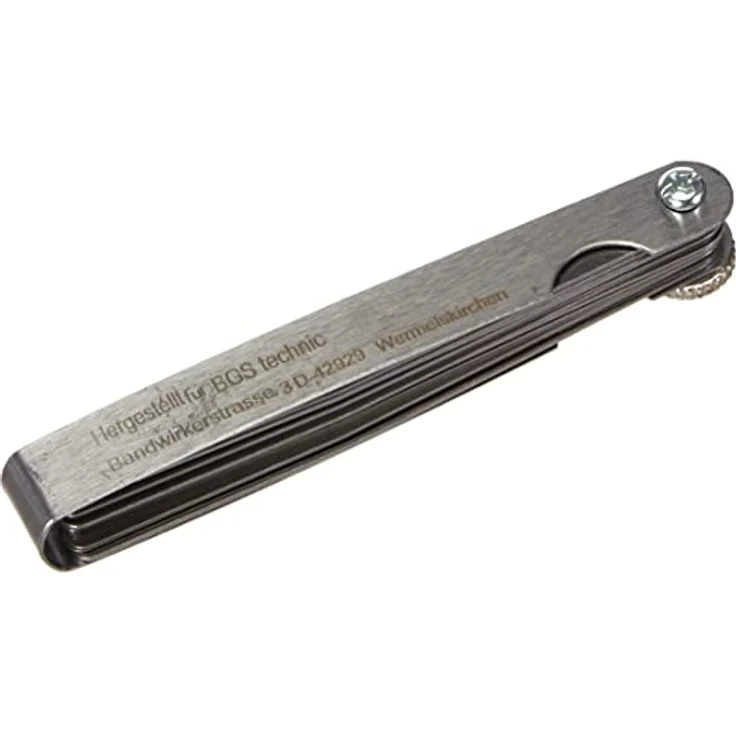 BGS 3083 Präzisions-Fühlerlehren, 20 Blatt metrisch, 0,05 - 1,0 mm, Länge 100 mm, rostfreier Stahl mit Metallschutzgriff – Bild 4