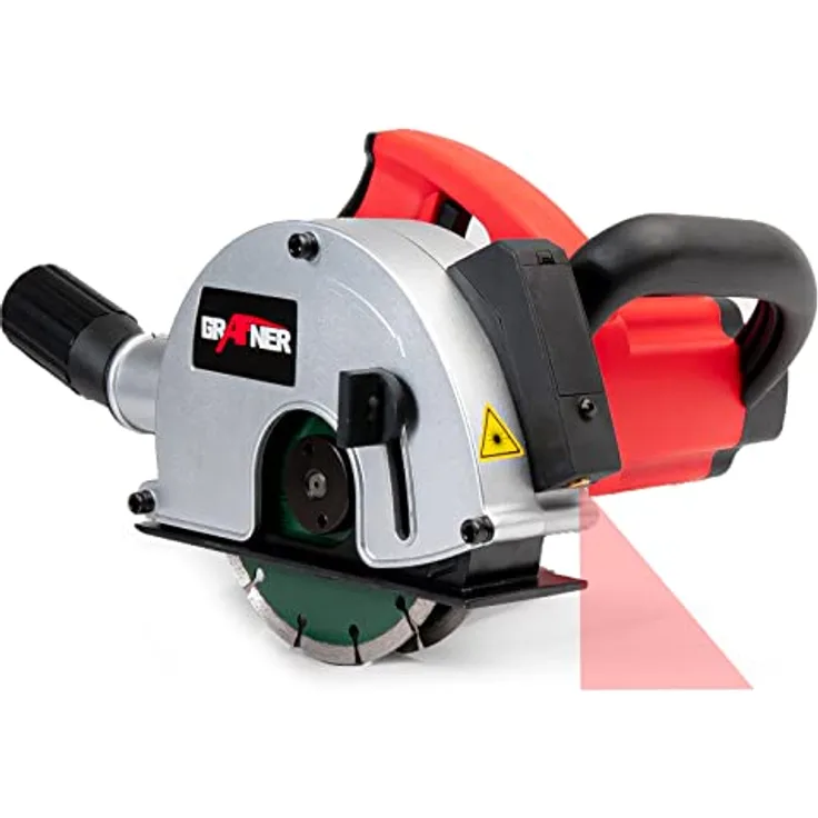 Grafner Mauernutfräse MD10963, 1700 Watt mit integriertem Präzisionslaser und einstellbarer Schnittbreite (14-29 mm)