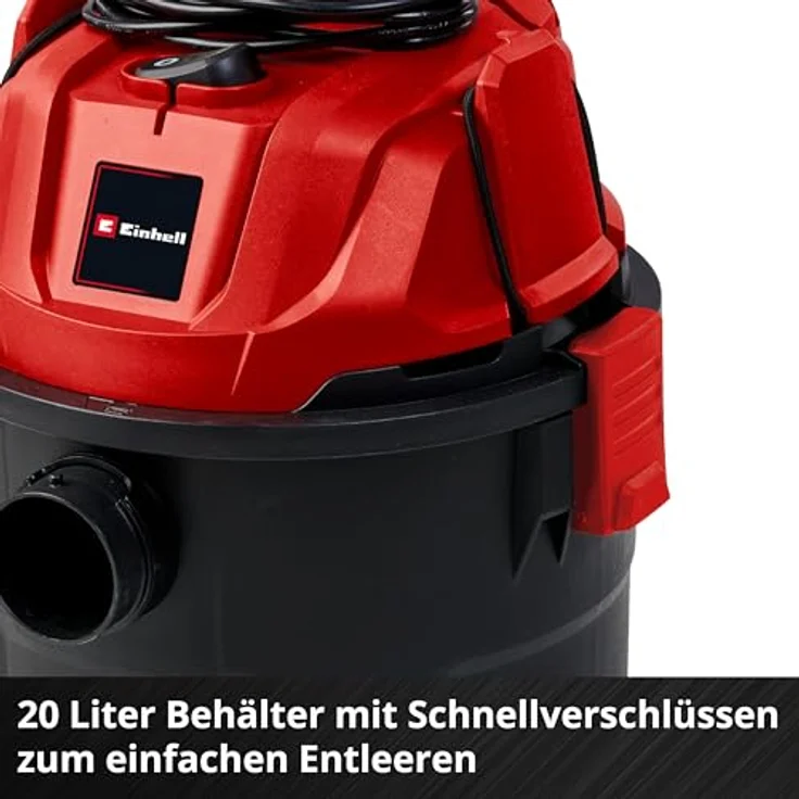 Einhell Nass-Trocken-Sauger TC-VC 1820, 1250 W, 20 Liter Behälter, mit Saugschlauch Ø 36 mm, blau – Bild 6