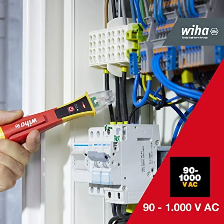 Wiha Spannungsprüfer Volt Detector berührungslos, einpolig (43798) 90 1.000 V AC, inkl. 2X AAA-Batterien – Bild 5
