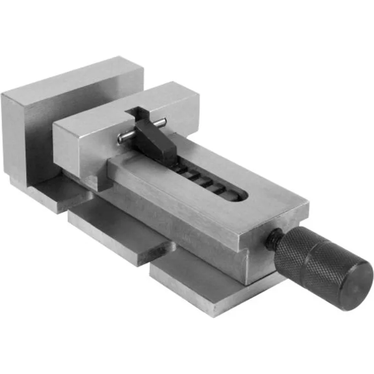 Rotwerk 15601 Maschinenschraubstock mit Schnellverstellung für Fräsmaschinen - Schraubstock für Hardware, Rotarbeit