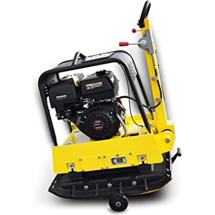 BAMATO Rüttelplatte R-255RV mit Vor- und Rücklauf, max. 3750 vpm, inkl. Gummimatte und Fahrwerk – Bild 5