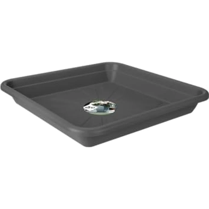 Elho Universal Untersetzer Viereckig 30 - Anthrazit - Drinnen & Draußen - L 30 x W 30 x H 4.4 cm – Bild 2