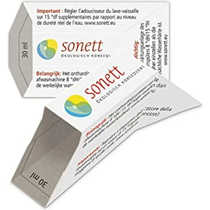 Sonett Maschinenspülmittel 3 kg, biologisch abbaubar, duftneutral, für Haushalts-Geschirrspülmaschinen – Bild 2