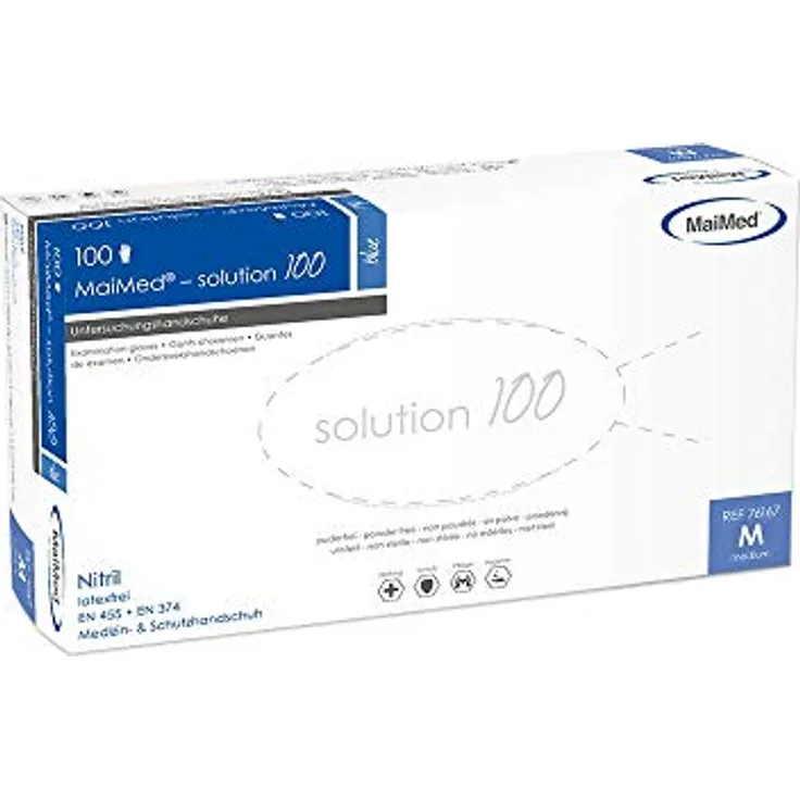 Untersuchungshandschuhe Maimed Solution 100 Nitirla Gr. L - Preisvergleich