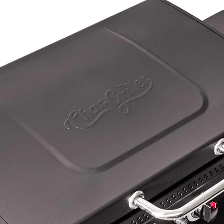 Char-Griller Flat Iron 4 Brenner Griddle Gasgrill mit 4 Brennern, Grillplatte, 5.000 cm² Grillfläche und Klappablagen – Bild 5