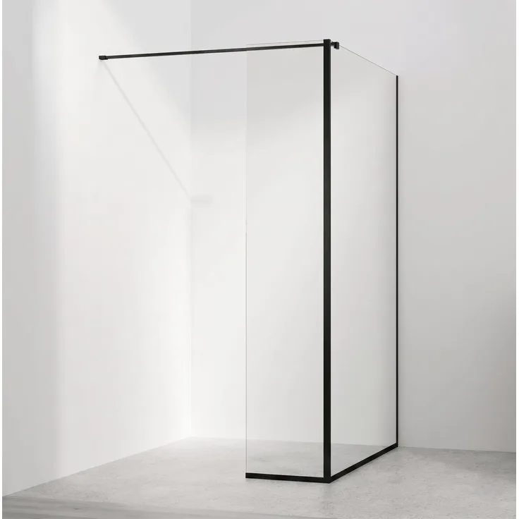 STANO Eckprofil für VENLO Duschwand, 200 cm, Schwarz Matt, korrosionsbeständig und langlebig