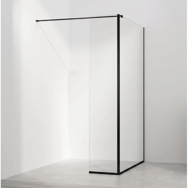 STANO Eckprofil für VENLO Duschwand, 200 cm, Schwarz Matt, korrosionsbeständig und langlebig