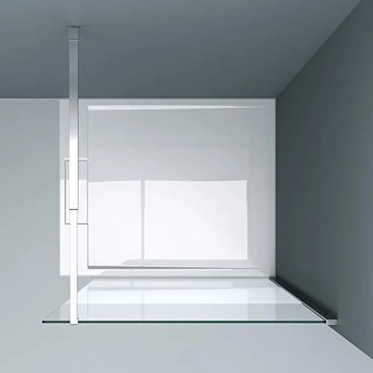 doporro Luxus Duschwand Duschabtrennung Bremen1MS 80x200 Walk-In Dusche mit Stabilisator aus Echtglas 8mm ESG-Sicherheitsglas Klarglas inkl. Nanobeschichtung – Bild 4