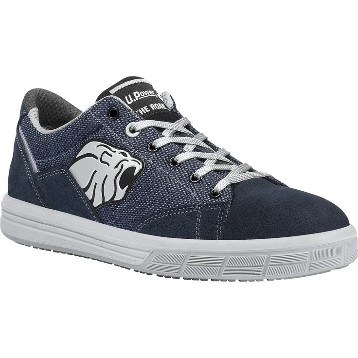 U-Power Sicherheitsschuh Halbschuh Trophy S1P SRC, Veloursleder und Canvas Extra-Strong, Größe 47, Polysoft Fußbett – Bild 1