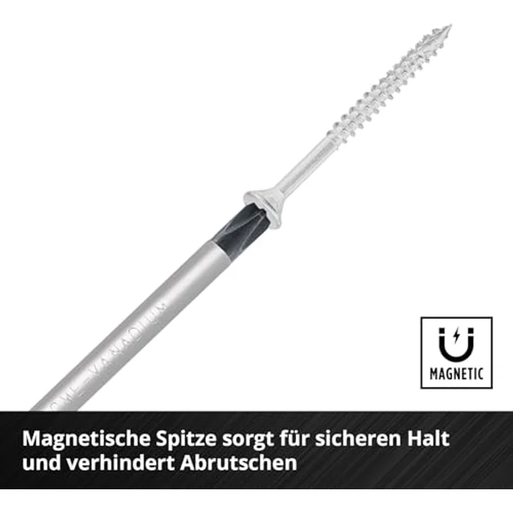 Einhell Schraubendreher-Set 5-tlg. PZ, CrV-Klingen, magnetische Spitze, ergonomische Griffe, integrierte Lochgriffe – Bild 4