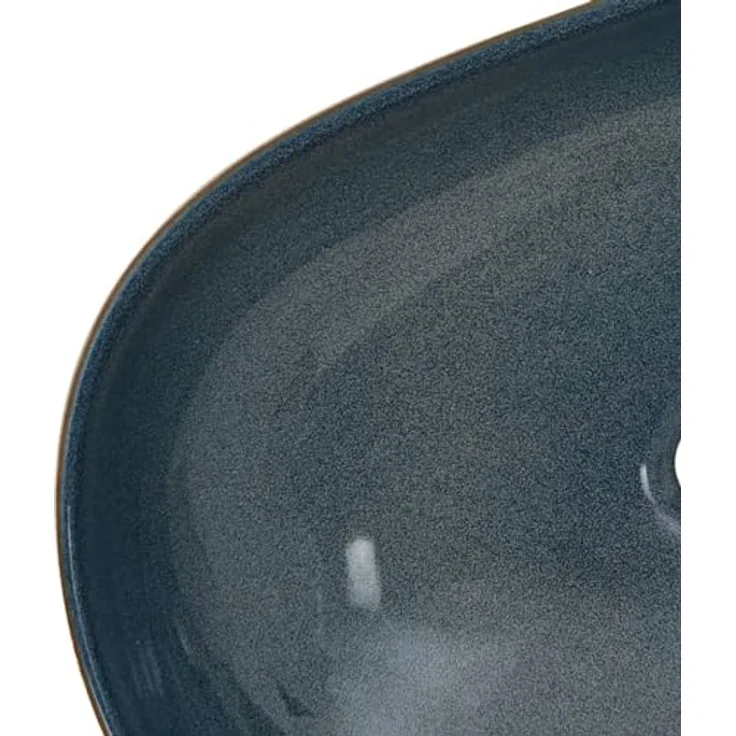 vidaXL Aufsatzwaschbecken, Sandfarben und Blau, Handgefertigt aus Keramik, Exquisites Vintage-Muster, 59 x 40 x 14 cm – Bild 7