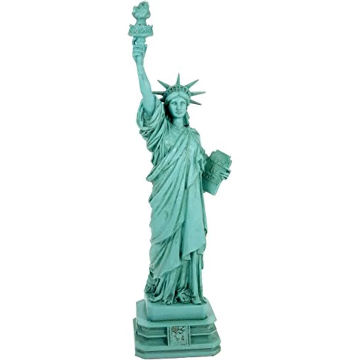Freiheitsstatue Statue of Liberty grün 32 cm New York Figur Skulptur Deko – Bild 2