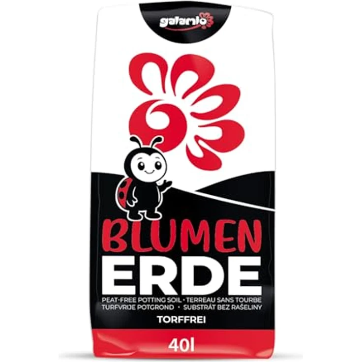 Galamio Blumenerde torffrei, Gebrauchsfertige Gartenerde in 1 Palette (45 x 40 l / 1.800 Liter) – Bild 2