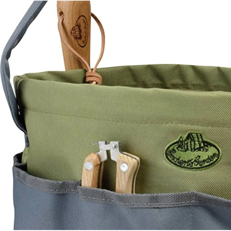 Esschert Design Gartengeräte-Tasche Rund Grau GT89 – Bild 3