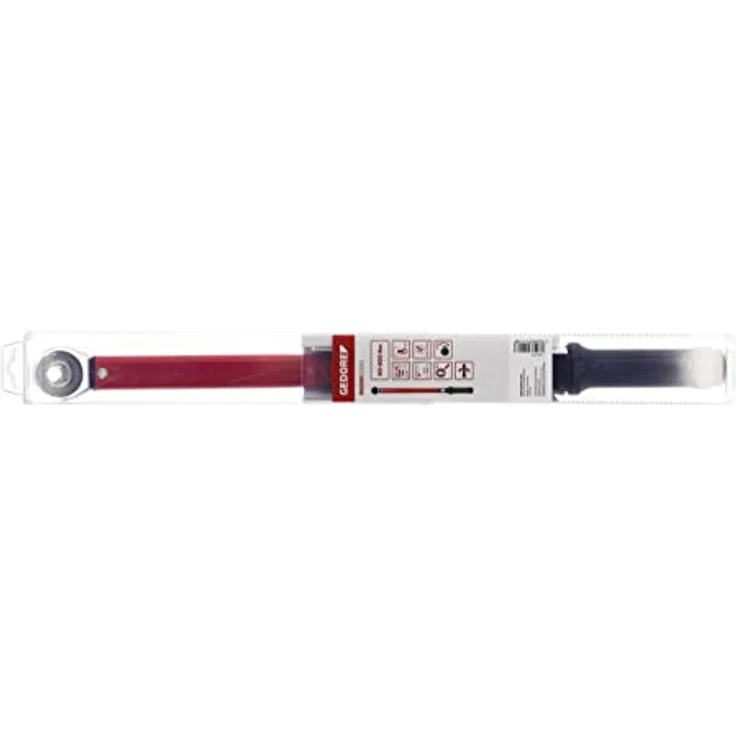 GEDORE red Drehmomentschlüssel für Links- und Rechtsgewinde, 1-2 Zoll, 60-300 Nm, Stahlrohr, Rot-Schwarz – Bild 6