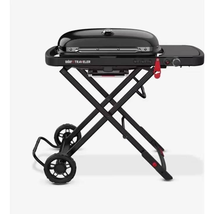 Weber-Stephen, Gasgrill, Weber Traveler Stealth Edition schwarz