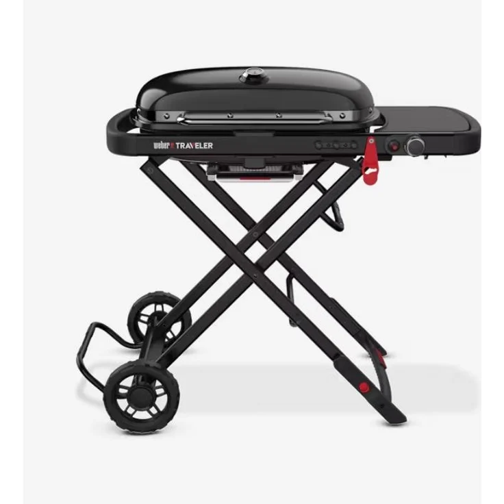Weber-Stephen, Gasgrill, Weber Traveler Stealth Edition schwarz