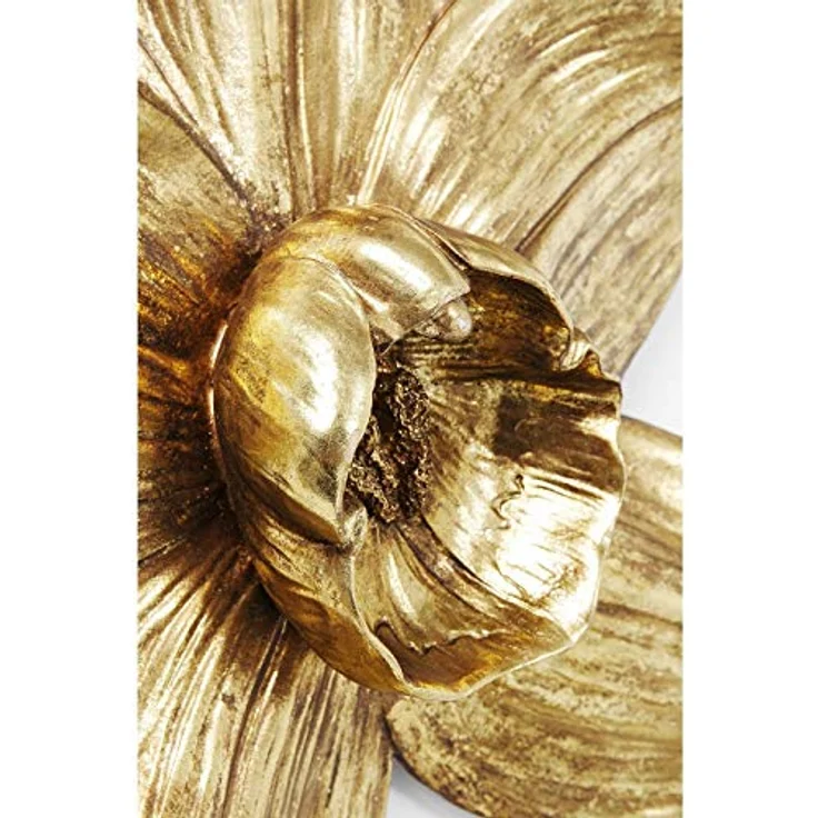 Kare Design Wandschmuck Orchid Gold 44cm, goldener Wandschmuck als Blumen Motiv in der Farbe Gold, Eyecatcher für die Wand als Accessoire für das Wohnzimmer (H-B-T) 44,3x40,1x12cm – Bild 6