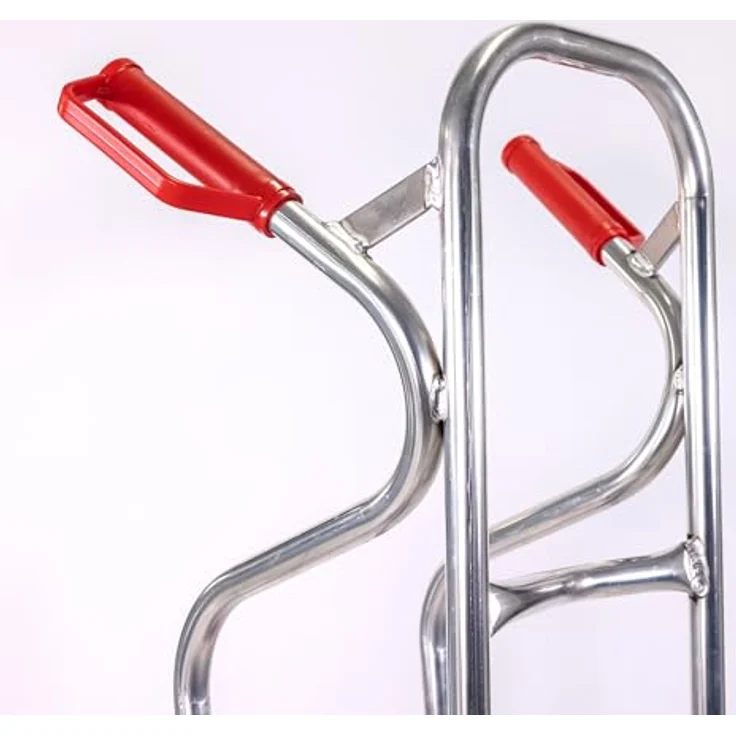 RLW-Gerätevertrieb Sackkarre Aluminium, Alu-Sackkarre 200 kg mit großer Ladeschaufel 280x280 mm, Made in EU – Bild 5