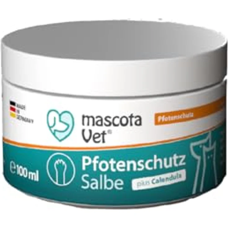 mascota Vet - Pfotenschutz Salbe – Natürliche Pflege für Hundepfoten mit Insektenfett, Ringelblume & Sheabutter | Schutz vor Kälte, Streusalz & trockener Haut | Feuchtigkeitsspendend & regenerierend – Bild 1