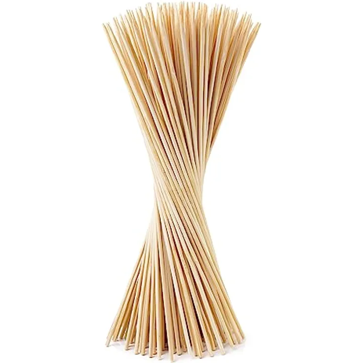 BigDean 100x Pflanzstäbe aus Bambus - Rankhilfe Tomatenstangen Holz Rankstäbe Bambusstäbe 90 cm Pflanzenstäbe Anzuchtstäbe