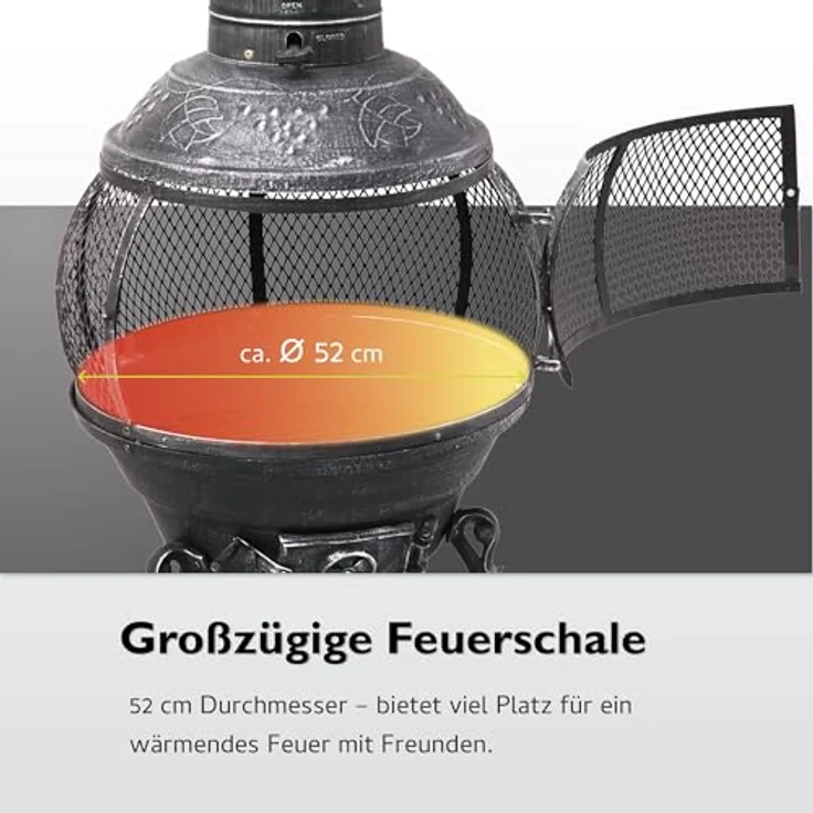 Tepro Feuerstelle ''Jacksonville'' gusseiserne Feuerwanne Durchmesser: 52 cm – Bild 4