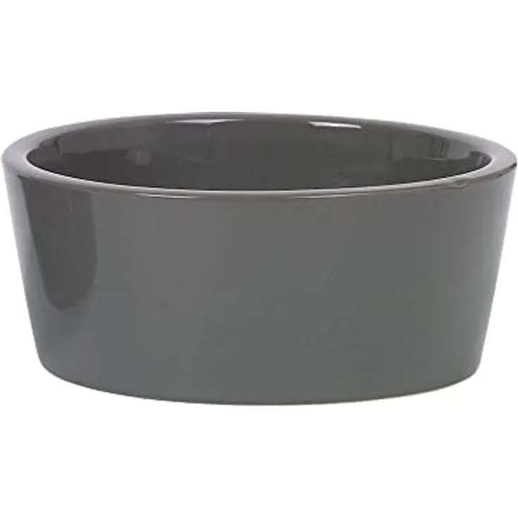 Nobby 82413 Keramik Napf Hermos dunkelgrau; Ø 18,0 x 6,5 cm, 0,65 l