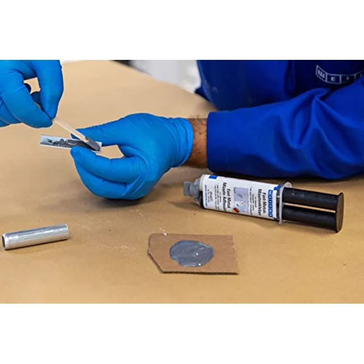 WEICON Fast-Metal, 2-Komponentenkleber für Spaltfüllungen, 24 ml, Flüssigmetall Epoxidharzkleber – Bild 5