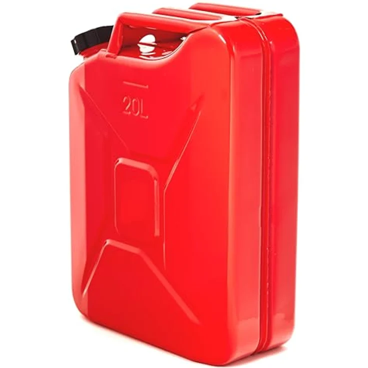 BW® Benzinkanister Metall 2x 20 Liter, rot - Hochwertige Kraftstoffkanister mit Schraubverschluss, TÜV-geprüft, UN-zugelassen, aus 0,9mm Stahl nach DIN 7274, Made in Europe – Bild 5