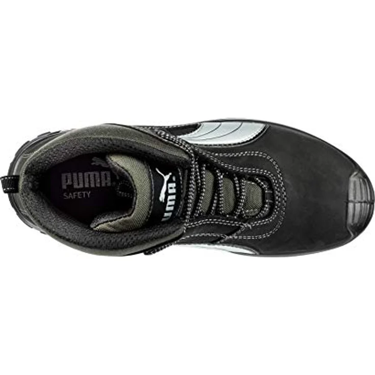 PUMA Safety CASCADES MID Arbeitsschuh, Schwarzes Vollrindleder, Strapazierfähiges Cordura®, Hoher Tragekomfort – Bild 3