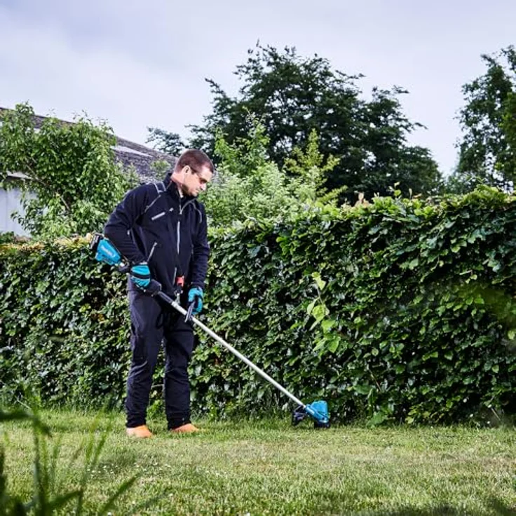 Makita LXT 18V Akku-Rasentrimmer DUR190LZX9, leistungsstark mit bürstenlosem Motor und automatischer Drehzahlregulierung, ohne Akku, Schnittbreite 300 mm – Bild 10