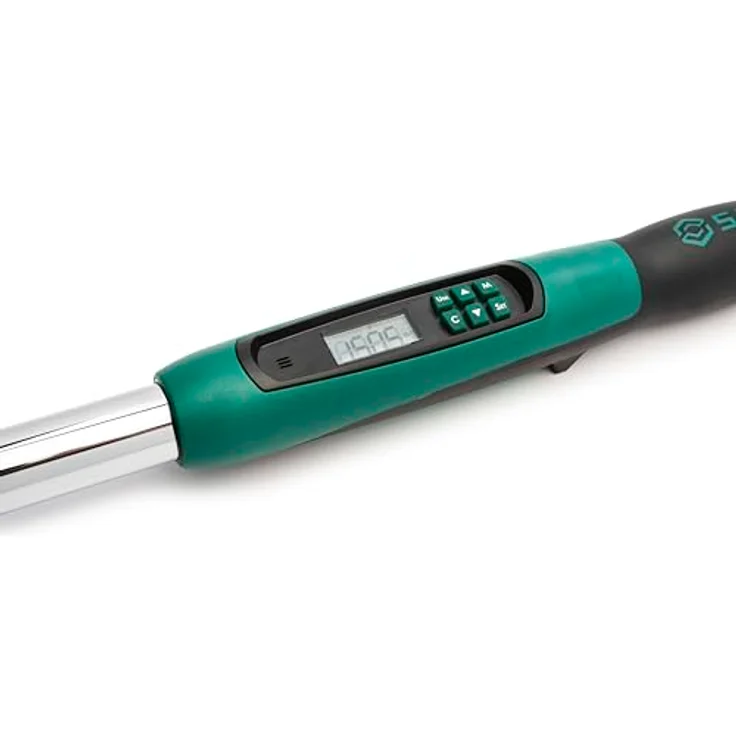 SATA 1/2' Elektronischer Drehmomentschlüssel mit Winkelfunktion, Digital 34-340 Nm, kalibriert, 72 Zahn Ratsche im Aufbewahrungskoffer – Bild 5
