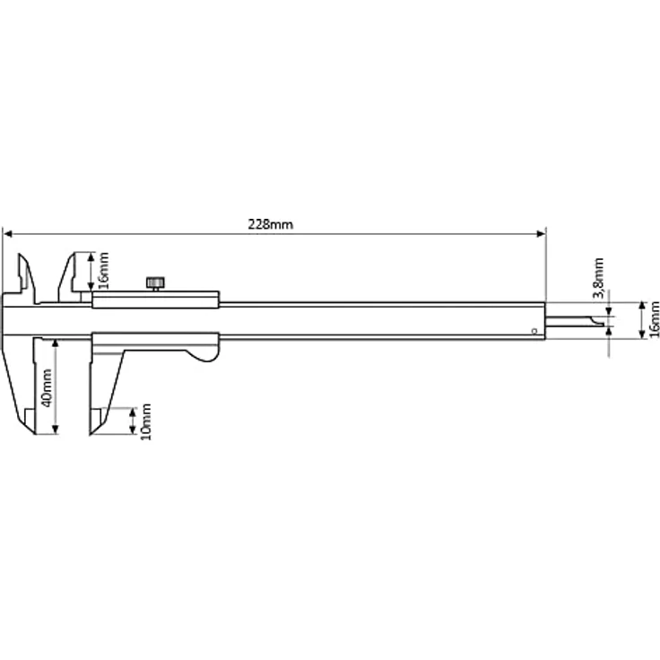MAHR 16 FN Messschieber 150 mm mit Feststellschraube – Bild 4